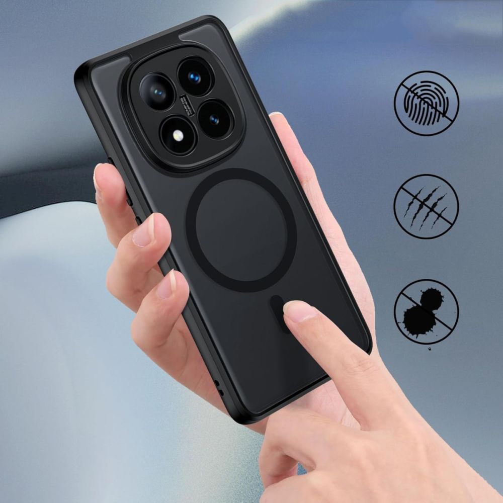  Etui Tech-Protect MagMat MagSafe do Redmi Note 14 Pro Plus 5G, czarny matowy   